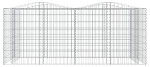 Klenutý gabion vyvýšený záhon 200x100x100 cm pozinkované železo