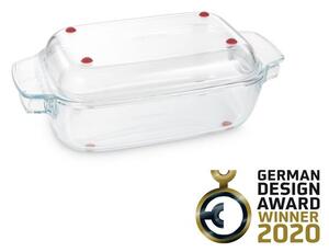 Pekáč s poklopem GrandCHEF 34 x 19 cm, skleněný