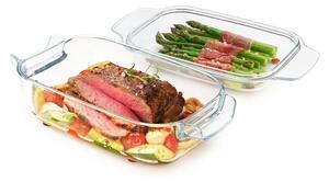 Pekáč s poklopem GrandCHEF 34 x 19 cm, skleněný