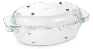 Oválný pekáč s poklopem GrandCHEF 35 x 21 cm, skleněný