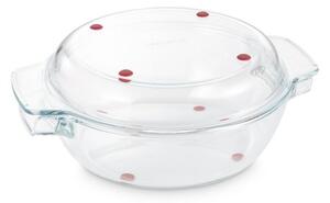Kulatý pekáč s poklopem GrandCHEF 32 cm, skleněný