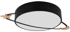 Toolight - Stropní lampa Moon Black E27 60W APP866-C, černá, OSW-08961