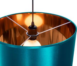 Toolight - Závěsná lampa Blue Gold 44cm E27 60W APP955-1CP, modrá-zlatá, OSW-06681