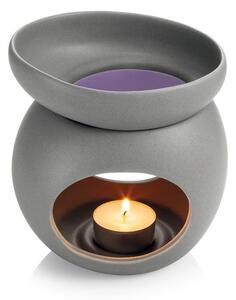 Aromalampa pro vonný vosk FANCY HOME Stones, šedá