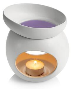 Aromalampa pro vonný vosk FANCY HOME Stones, bílá