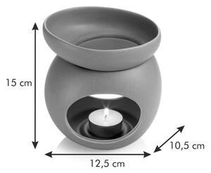 Aromalampa pro vonný vosk FANCY HOME Stones, šedá