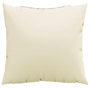 Polštáře na pohovku 4 ks krémové 60 x 60 cm textil