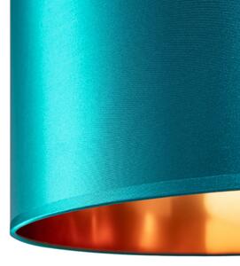 Toolight - Závěsná lampa Blue Gold 44cm E27 60W APP955-1CP, modrá-zlatá, OSW-06681
