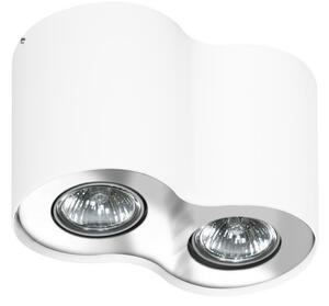 AZzardo AZ0709 Technoline NEOS 2 WHITE / CHROME přisazené bodové svítidlo / spot 2xGU10 50W IP20 bílá / chrom
