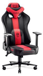 Látková herní židle Diablo X-Player 2.0 King Size: karmínovo-antracitová