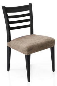 DekorTextil Potah elastický na sedák židle Estivella (odolný proti skvrnám) - béžový (2 ks)