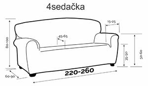 DekorTextil Potah elastický na sedačky a křesla Estivella (odolný proti skvrnám) - béžový ROZMĚR: křeslo š. 70 - 110 cm