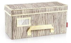 Krabice na oděvy FANCY HOME 40 x 18 x 20 cm, smetanová