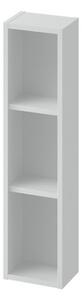 Cersanit Larga, vysoká otevřená závěsná skříňka modulární 80x20cm, šedá, S932-096