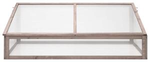 Skleník šedý 110 x 56 x 39 cm jedlové dřevo