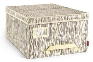 Krabice na oděvy FANCY HOME 40 x 52 x 25 cm, smetanová