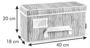 Krabice na oděvy FANCY HOME 40 x 18 x 20 cm, cappuccino