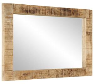 Zrcadlo 70 x 50 cm masivní mangovníkové dřevo a sklo