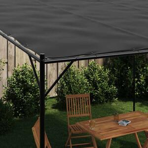Stříška antracitová 4 x 4 m 180 g/m² textil a ocel