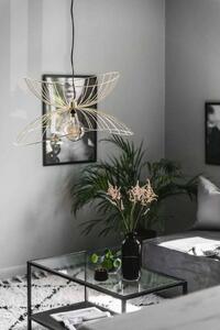 Globen Lighting závěsné světlo RAY, mosaz, Ø 70 cm, stmívatelný, Mosaz / zlato, Obývací pokoj / jídelna, kov, Moderní