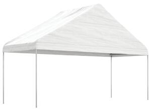 Altán se střechou bílý 4,46 x 5,88 x 3,75 m polyethylen