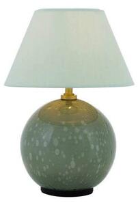 Globen Lighting stolní lampa na baterie IRIS, zelená, výška 23 cm, stmívatelný, Zelená, Obývací pokoj / jídelna, Textil / tkanina / hedvábí, Vintage