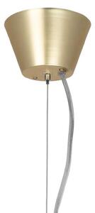 Globen Lighting Závěsné světlo Torrano Ø 30 cm Travertin, stmívatelný, Krémová / jantar, Obývací pokoj / jídelna, Kámen, Design, Koule
