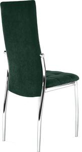 Tempo Kondela Jídelní židle ADORA NEW, smaragdová Velvet látka/chrom