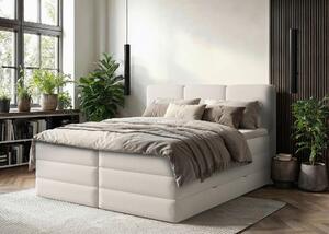 POSTEL BOXSPRING, 180/200 cm, bílá MID.YOU - Postele s úložným prostorem, Online Only