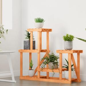 Stojan na květiny 90 x 25 x 73,5 cm masivní jedlové dřevo