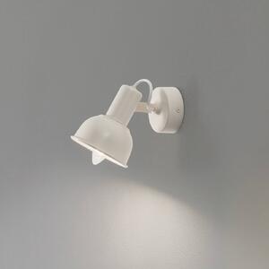 Argon Nástěnné světlo Trogir, béžové, Ø 11,5 cm, kov, stmívatelný, Krémová / jantar, Obývací pokoj / jídelna, kov, Industriální design