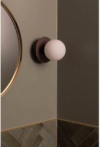 Globen Lighting Nástěnné světlo ART DECO, bronzová/bílá Ø 16 cm IP44, stmívatelný, Bronz / starožitná mosaz, Obývací pokoj / jídelna, kov, Design, Koule