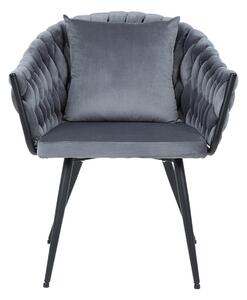 Jídelní židle NEVU šedá/černá