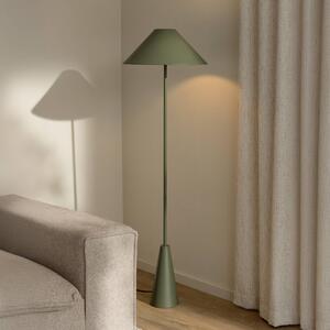 Globen Lighting stojací lampa Cannes, zelená, kov, 140 cm, Zelená, Obývací pokoj / jídelna, kov, Skandinávský