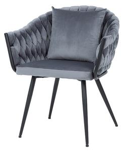 Jídelní židle NEVU šedá/černá