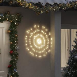 Vánoční hvězdicová světla 8 ks 140 teple bílých LED diod 17 cm 3190511