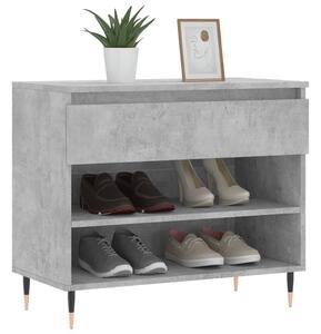 Botník betonově šedý 70x36x60 cm kompozitní dřevo