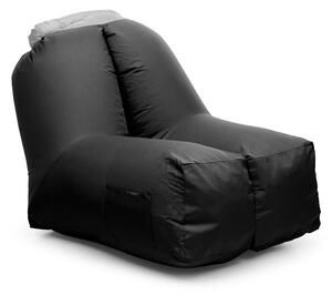 Blumfeldt Airchair, nafukovací křeslo, 80 x 80 x 100 cm, batoh, pratelné, polyester, černé