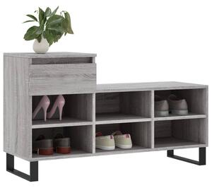 Botník šedý sonoma 102x36x60 cm kompozitní dřevo