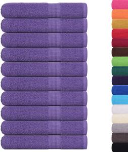 Saunové osušky FROGN 10 ks fialové 80x200 cm 360 g/m²