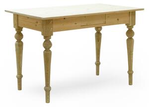 Repasovaný starožitný stůl bez povrchové úpravy