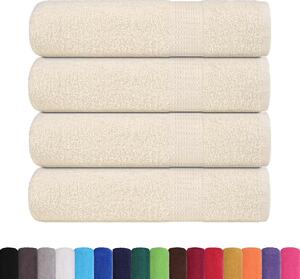 Ručníky FROGN 4 ks krémové 100x150 cm 360 g/m²