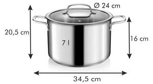 Hrnec s poklicí OPTIMA ø 24 cm, 7,0 l