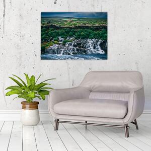 Obraz vodopádů v přírodě (70x50 cm)