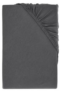 Livarno home Žerzejové napínací prostěradlo, 180-200 x 200 cm (antracitová) (100391860003)