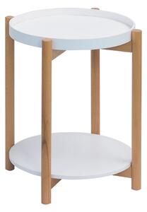 Odkládací stolek KABRA bílá / bambus Tempo Kondela