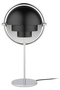 Stolní lampa GUBI Multi-Lite, výška 50 cm, chrom/černá