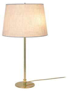 Stolní lampa GUBI 9205, mosaz, plátěné stínidlo, výška 58 cm