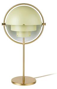 Stolní lampa GUBI Multi-Lite, výška 50 cm, mosazná/krémová