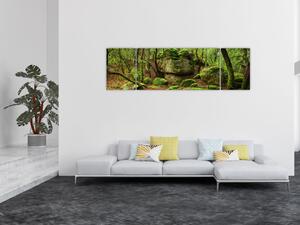 Obraz kouzelného lesa (170x50 cm)